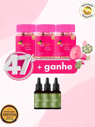 Tratamento para 3 meses - Combo Noite Tranquila e Erva da Mulher